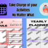Printable PDF Schedule Planners - Daily Planner, Weekly Planner