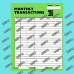 ACE Style Printable and Editable Budget Planners