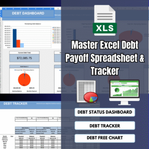 Master Excel Debt Payoff Spreadsheet & Tracker - Financial Spreadsheets