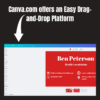 Red & White QR Code Business Card Template - Customizable Templates