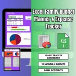 Budget Excel Spreadsheet Planner & Expense Tracker, ID: 2529