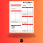 Paycheck Budget Template & Tracker, ID: 2714